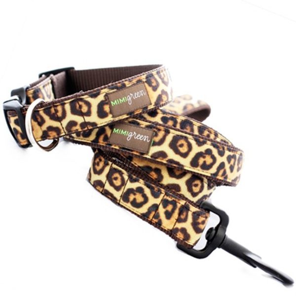 Leopard Dog Leash & Collar