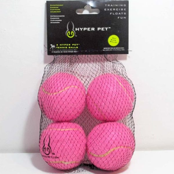 Tennis Ball Hot Pink 4 pack